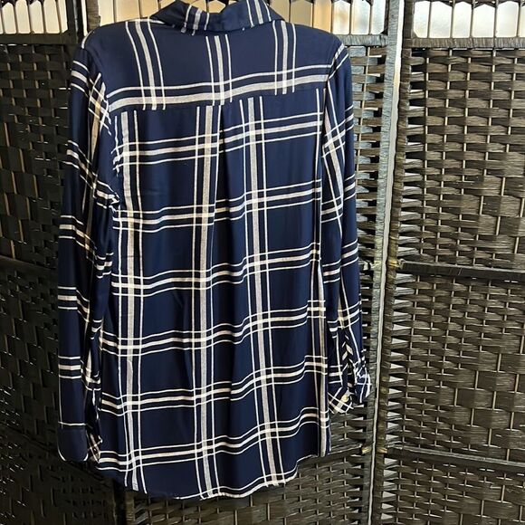 NWT Sim & Sam Flannel Button Down Size Medium - Picture 11 of 12